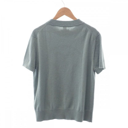 Hermes H Lift Knit Top 40 2h2663d1 Short Sleeve T-shirt Cashmere Bleu Lichen