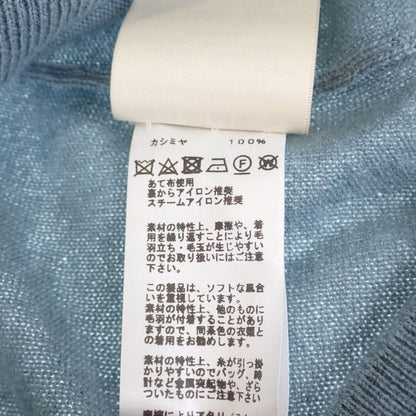 Hermes H Lift Knit Top 40 2h2663d1 Short Sleeve T-shirt Cashmere Bleu Lichen
