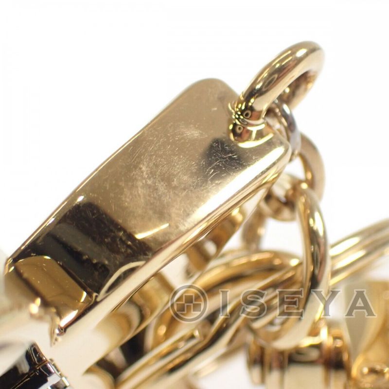 Louis Vuitton Porte Cles Blossom Dream M00355 Key Holder Gold Ladies [AB Rank