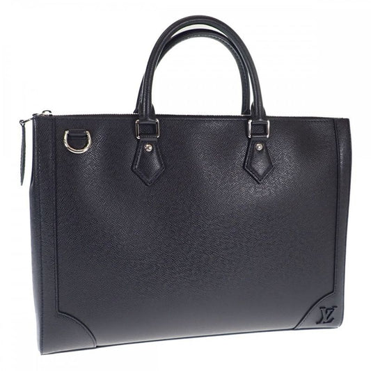 Louis Vuitton Slim Briefcase Business Bag M30810 Handbag Taiga Noir Black Mens