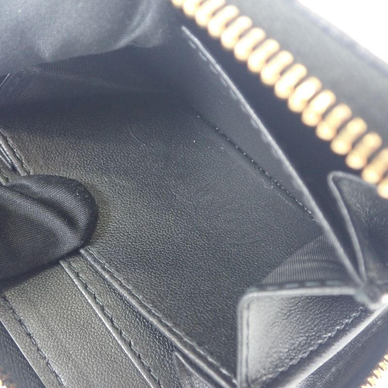 Christian DIOR Detachable Card Holder S5034uwhc_m900 Card Case Calf Black Gold