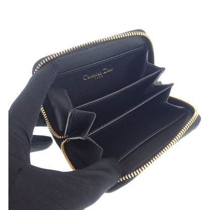 Christian DIOR Detachable Card Holder S5034uwhc_m900 Card Case Calf Black Gold