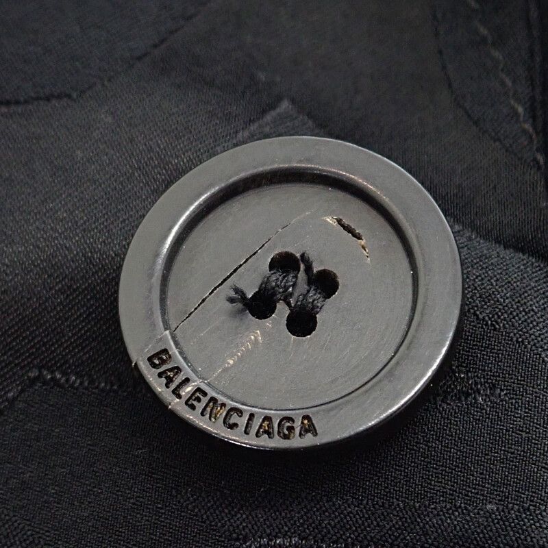 Balenciaga Fluid Jacquard L 671671_tio381_000 Tailored Jacket Polyester Rayon