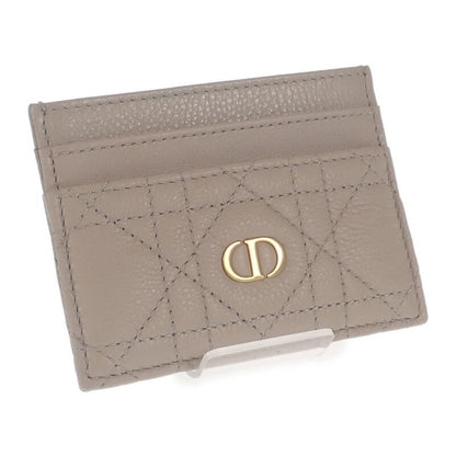 Christian DIOR Card Holder DIOR CARO S5130uwhc_m116 Card Case Calf Beige Gold