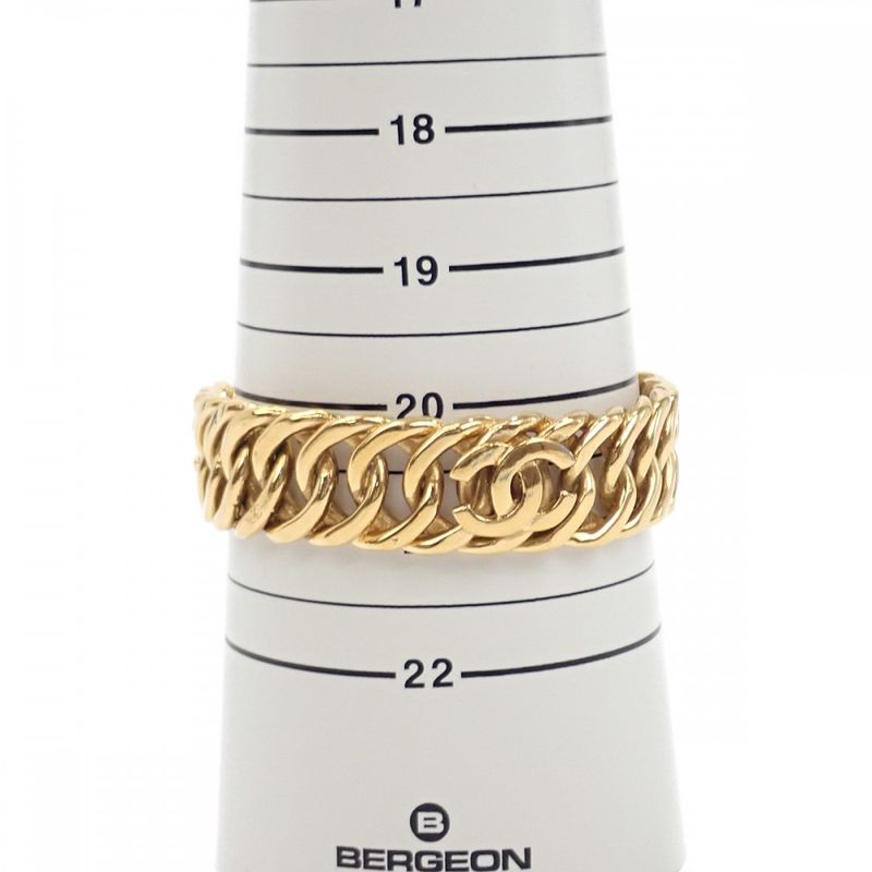 Chanel Coco Mark Bangle GP Gold Ladies [AB Rank]