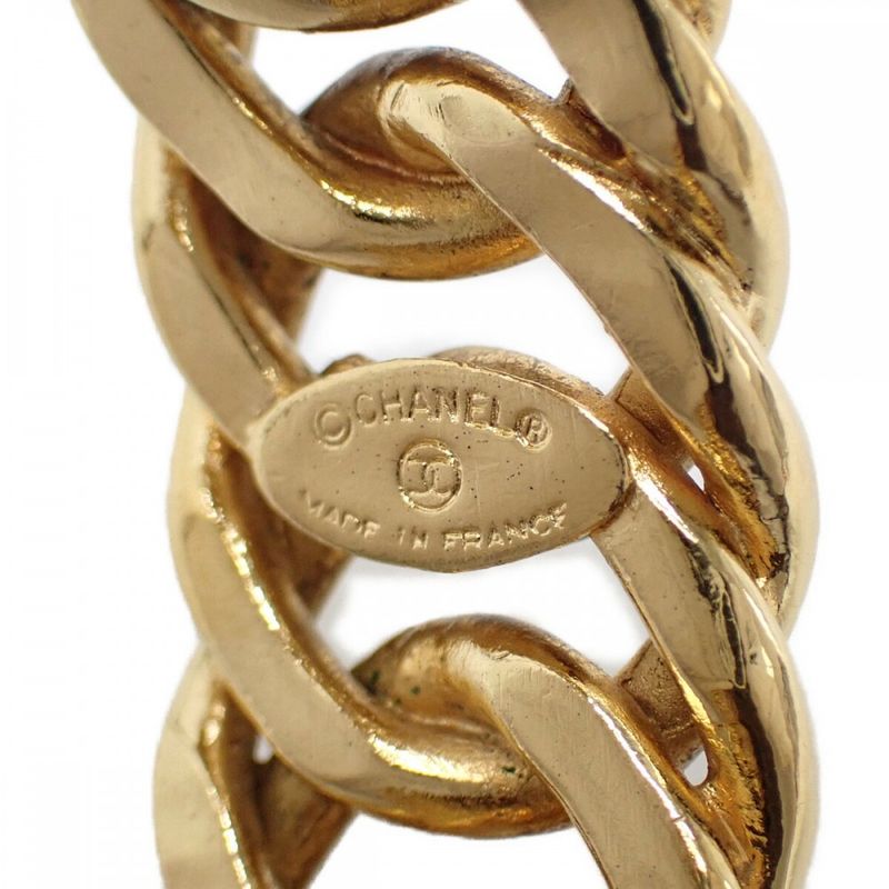 Chanel Coco Mark Bangle GP Gold Ladies [AB Rank]