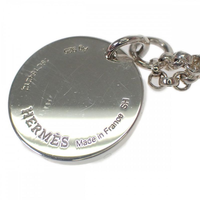 Hermes Ex Libris Breath PM H120440b_00sh Bracelet 18K Pink Gold Silver Ag1000
