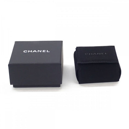 Chanel Coco Mark Cadenna 14K A88942 Earrings Metal Silver Ladies [AB Rank