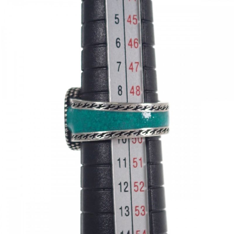 [AB Rank] Gucci Interlocking G 645572_j8410_8136 Ring Silver 925 Turquoise