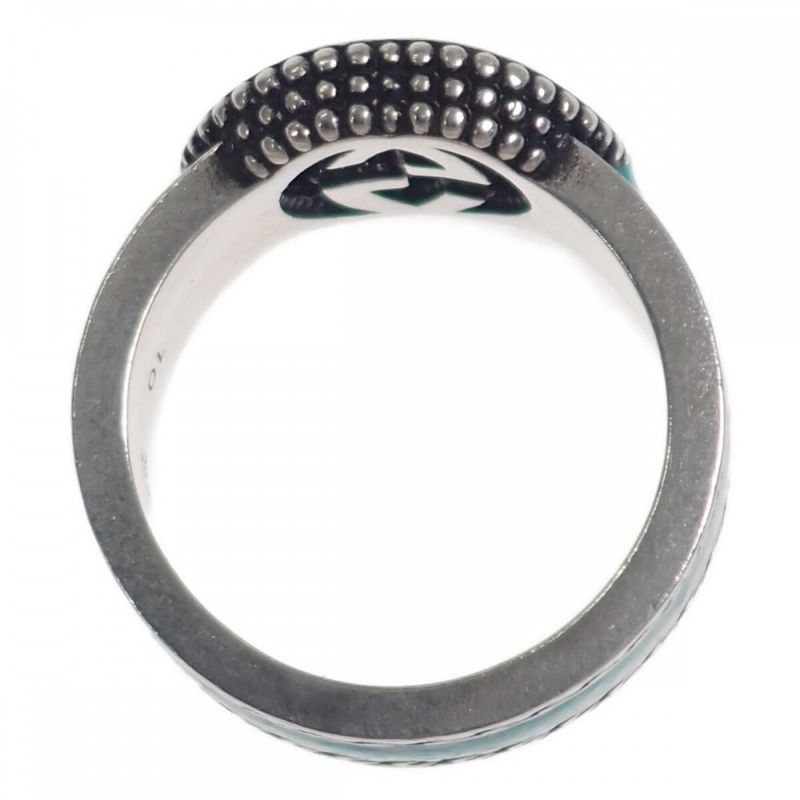 [AB Rank] Gucci Interlocking G 645572_j8410_8136 Ring Silver 925 Turquoise