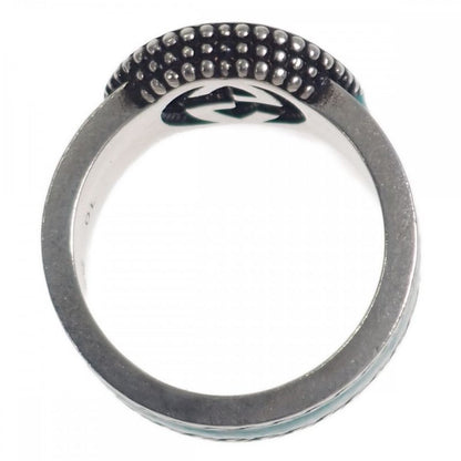 [AB Rank] Gucci Interlocking G 645572_j8410_8136 Ring Silver 925 Turquoise