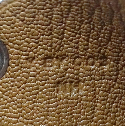 Hermes Card Case Ladies Men Brand Calvi Chevre Blue Aztec Business Card Holder