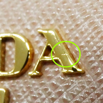 Prada Wallet Women's Brand Bifold Wallet Saffiano Pink Beige 1ml018 Compact