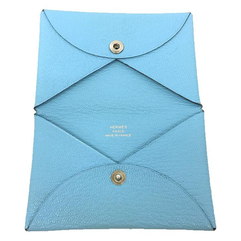 Hermes Calvi Verso Hermes Leather Card Case Business Card