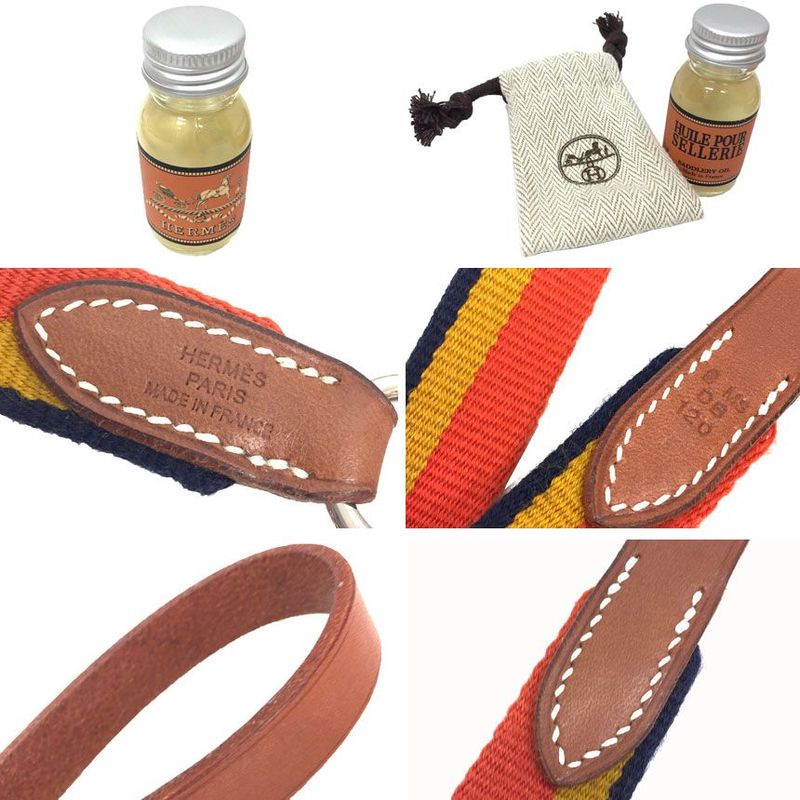 Hermes Dog Lead Ro Cabas Le Size 120 H068629cj3o120 Unused Aq11676