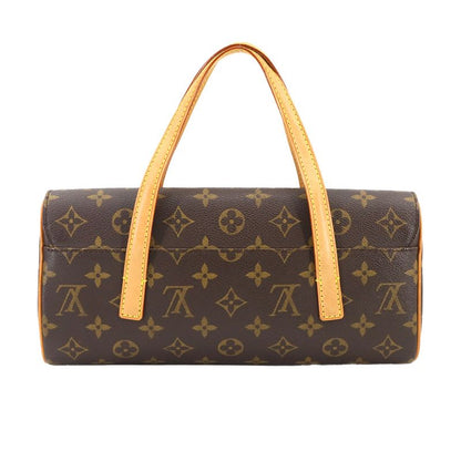Louis Vuitton Monogram Sonatine Hand Bag Brown Gold Hardware