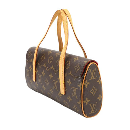 Louis Vuitton Monogram Sonatine Hand Bag Brown Gold Hardware
