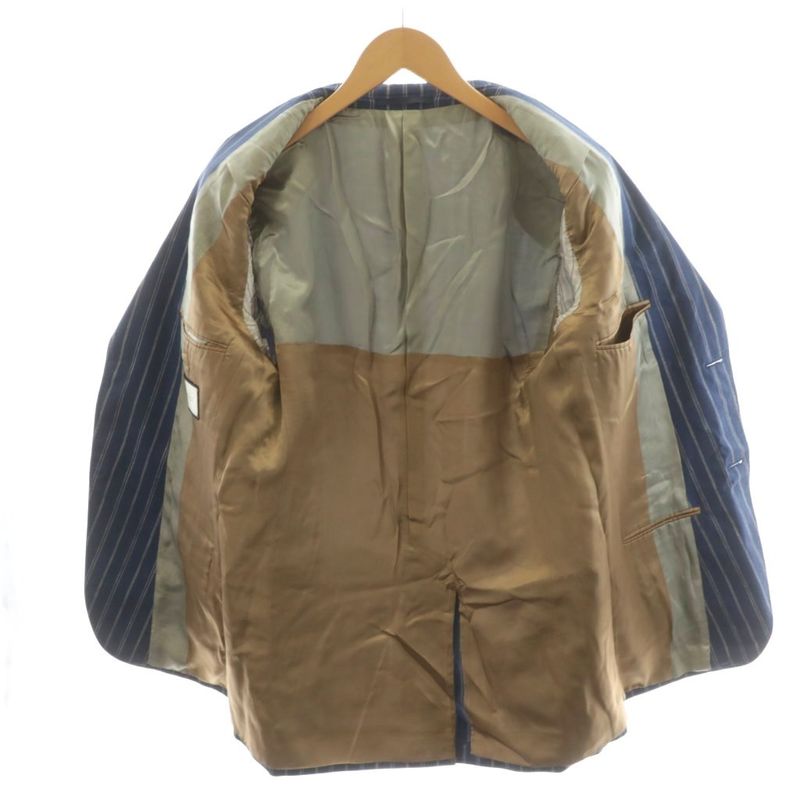 Gucci Suit Set-up Top And Bottom Tailored Jacket Single Pants Slacks Striped