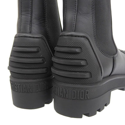 Christian DIOR Current Saleitem Iron Short Boots Side Gore Chelsea Rubber And