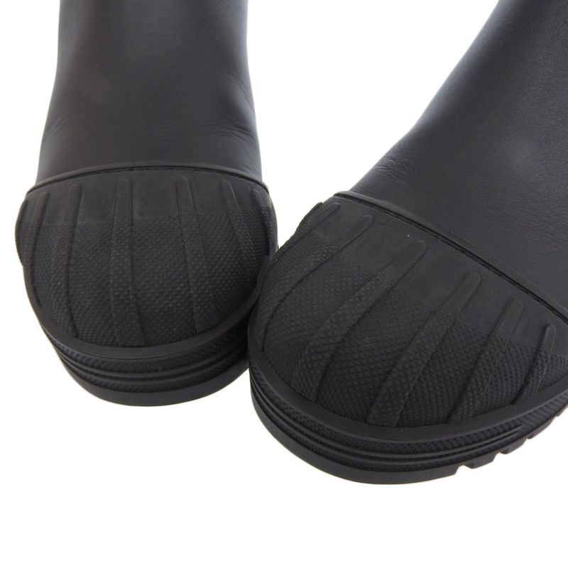 Christian DIOR Current Saleitem Iron Short Boots Side Gore Chelsea Rubber And