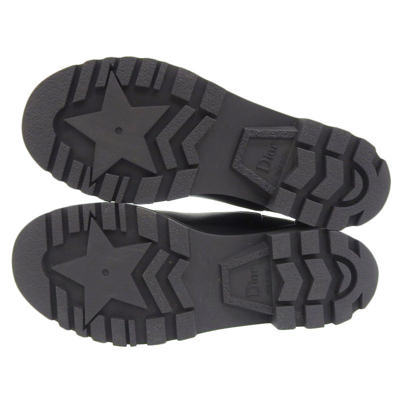 Christian DIOR Current Saleitem Iron Short Boots Side Gore Chelsea Rubber And