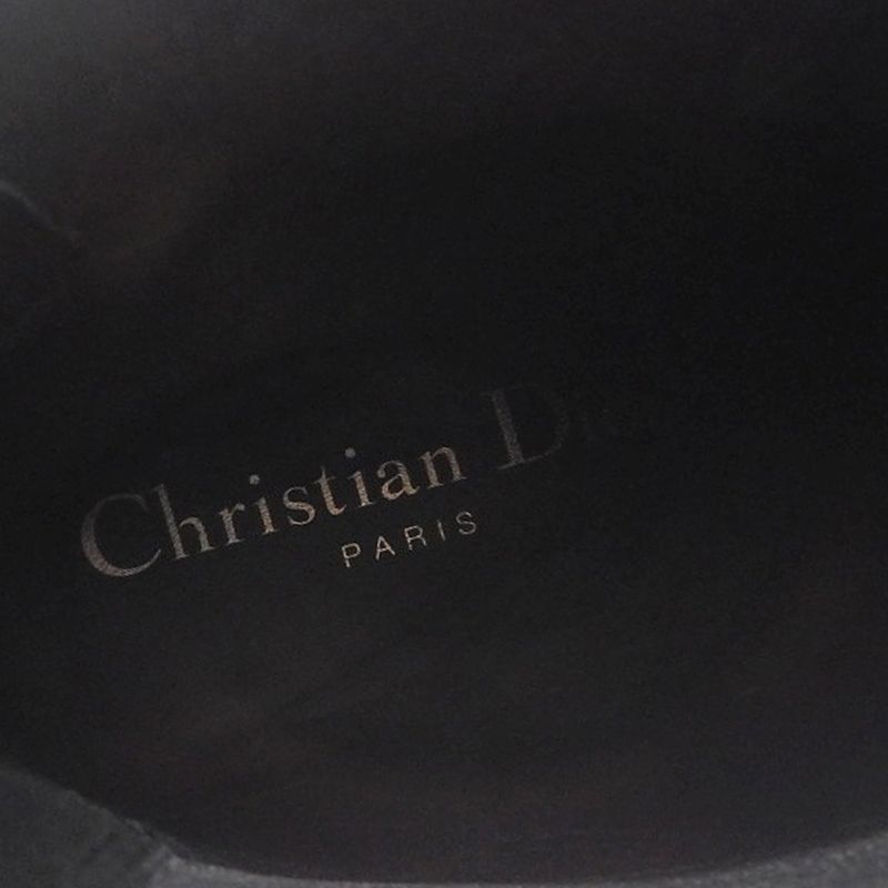 Christian DIOR Current Saleitem Iron Short Boots Side Gore Chelsea Rubber And