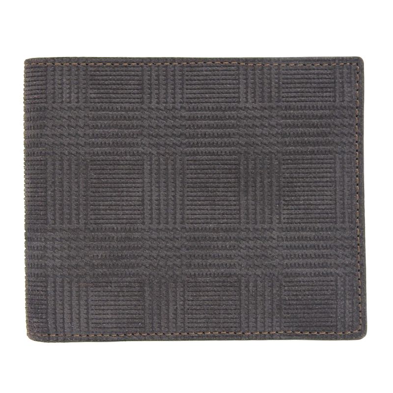 Unused With Box Cartier 2012 Item L3001156 Glen Check Suede Leather 8cc Wallet