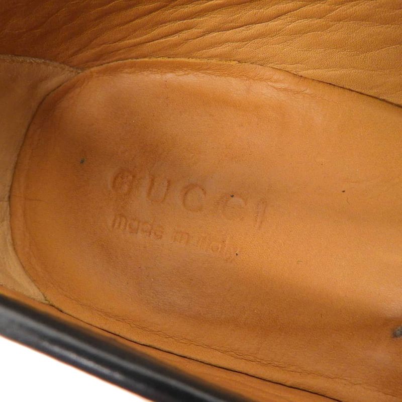 Boxed Ultra Gucci 157440 Sherry Line Horsebit Leather Loafers Dress Shoes 42.5