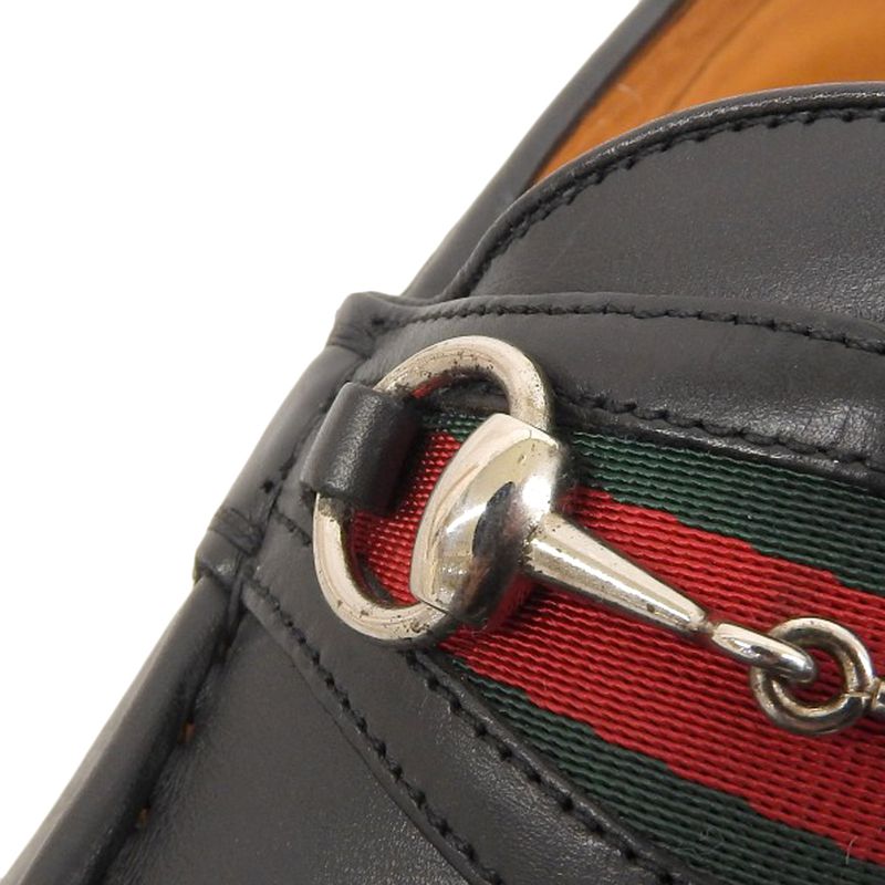 Boxed Ultra Gucci 157440 Sherry Line Horsebit Leather Loafers Dress Shoes 42.5