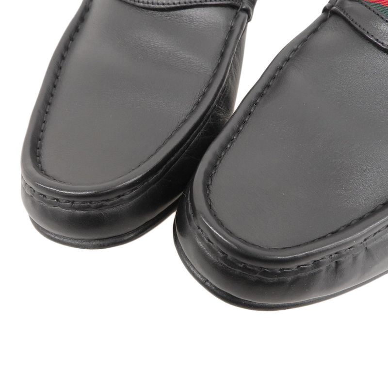 Boxed Ultra Gucci 157440 Sherry Line Horsebit Leather Loafers Dress Shoes 42.5