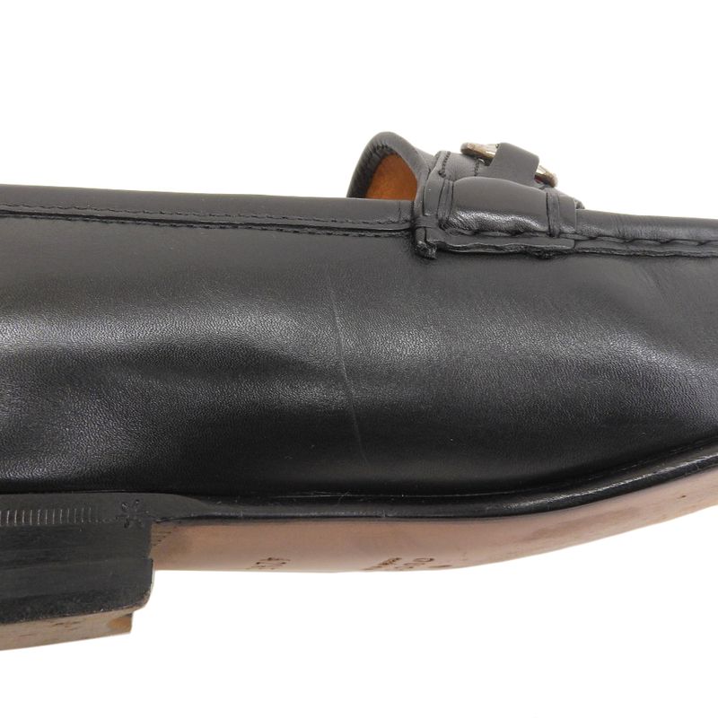 Boxed Ultra Gucci 157440 Sherry Line Horsebit Leather Loafers Dress Shoes 42.5