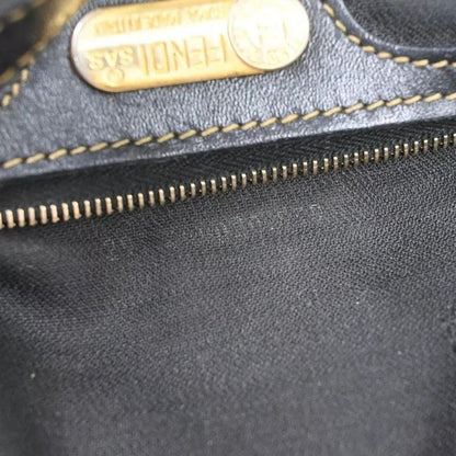 Fendi Tote Bag Pecan 2way Backpack Pvcleather Black Khaki 87bs016