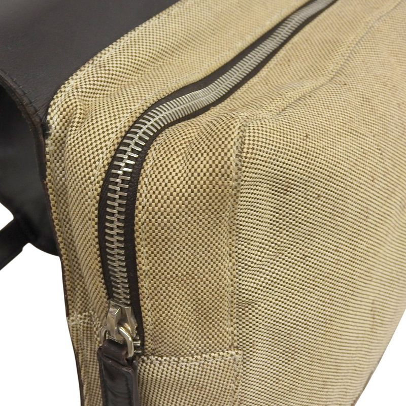 Prada 90's Vintage 1999ss Collection Box Calf Leather Canvas Backpack Bag Ultra