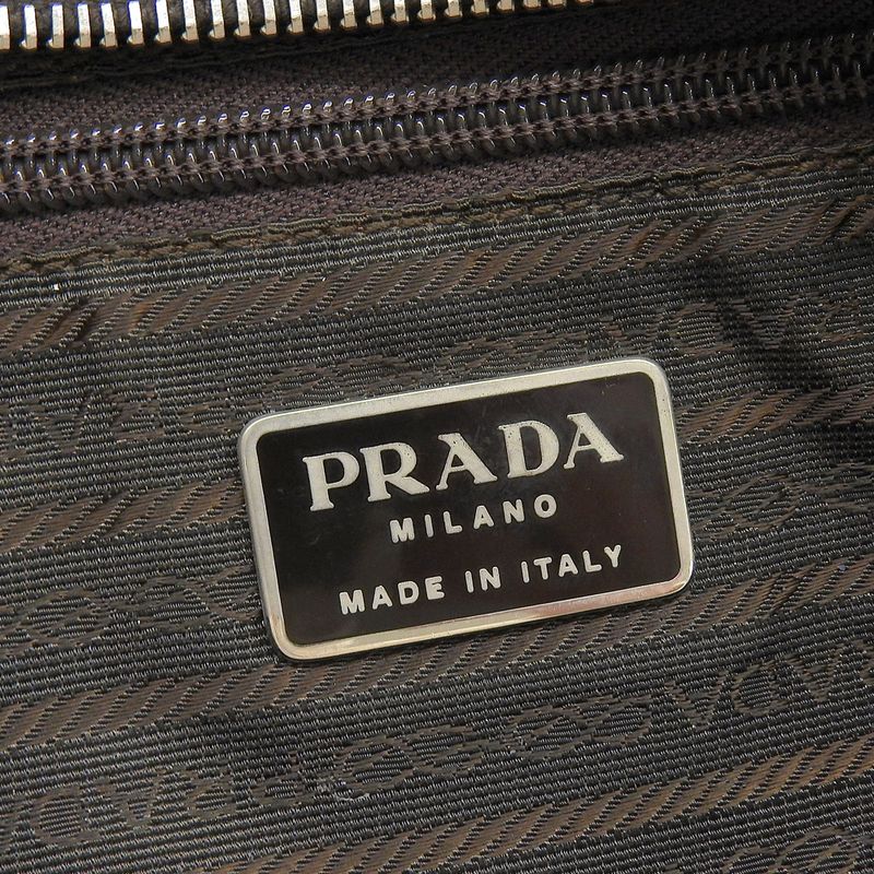 Prada 90's Vintage 1999ss Collection Box Calf Leather Canvas Backpack Bag Ultra
