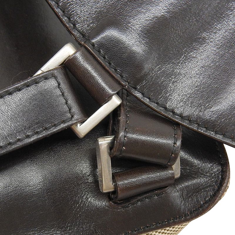 Prada 90's Vintage 1999ss Collection Box Calf Leather Canvas Backpack Bag Ultra