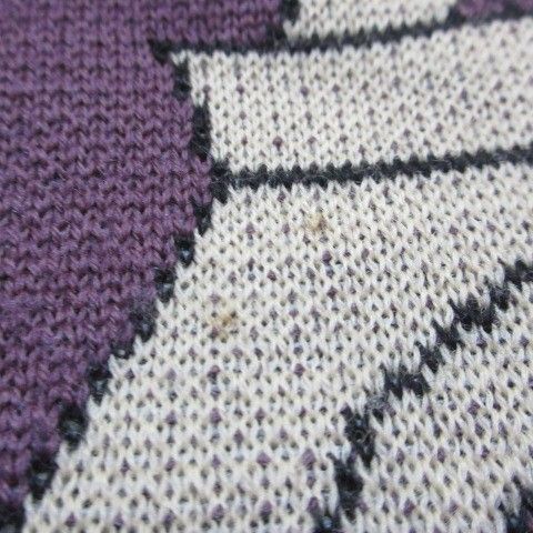 Christian DIOR Sports Vintage Knit Sweater Thick Wool Long Sleeve Eiffel Tower