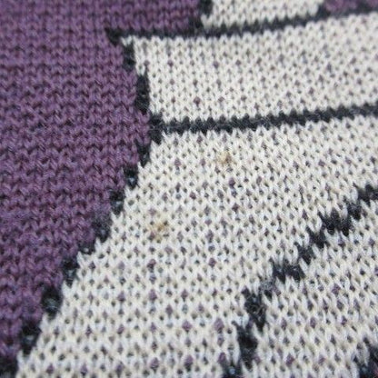 Christian DIOR Sports Vintage Knit Sweater Thick Wool Long Sleeve Eiffel Tower