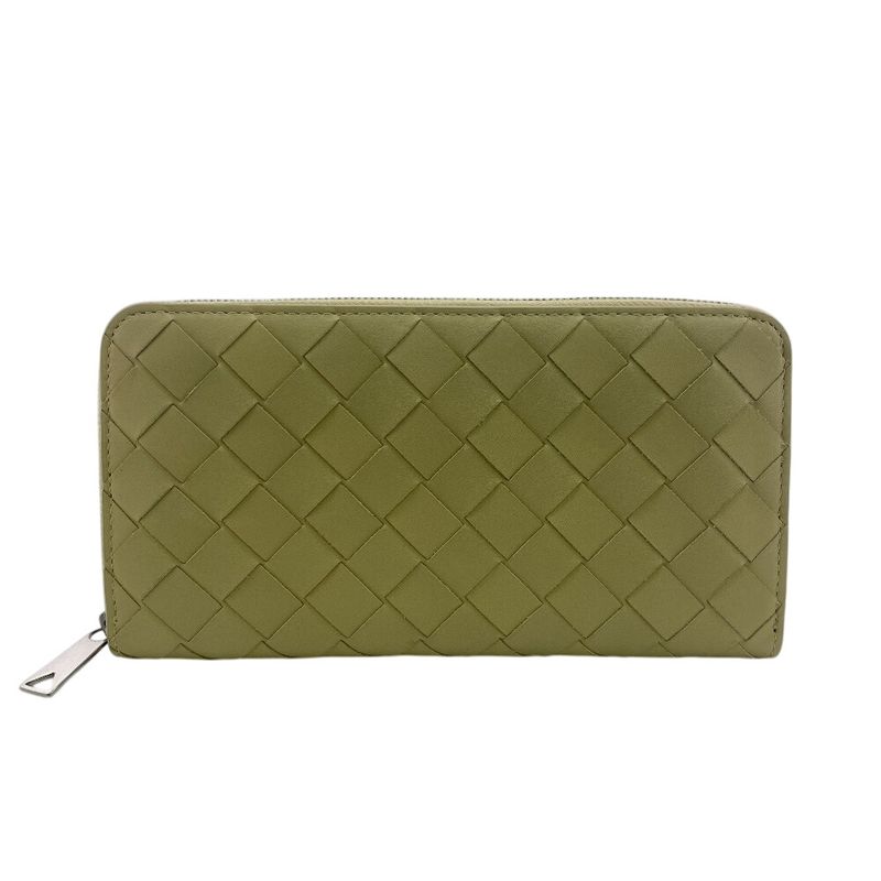 Bottega Veneta Bottega Veneta Round Zipper Maxi Intrecciato Long Wallet Branded