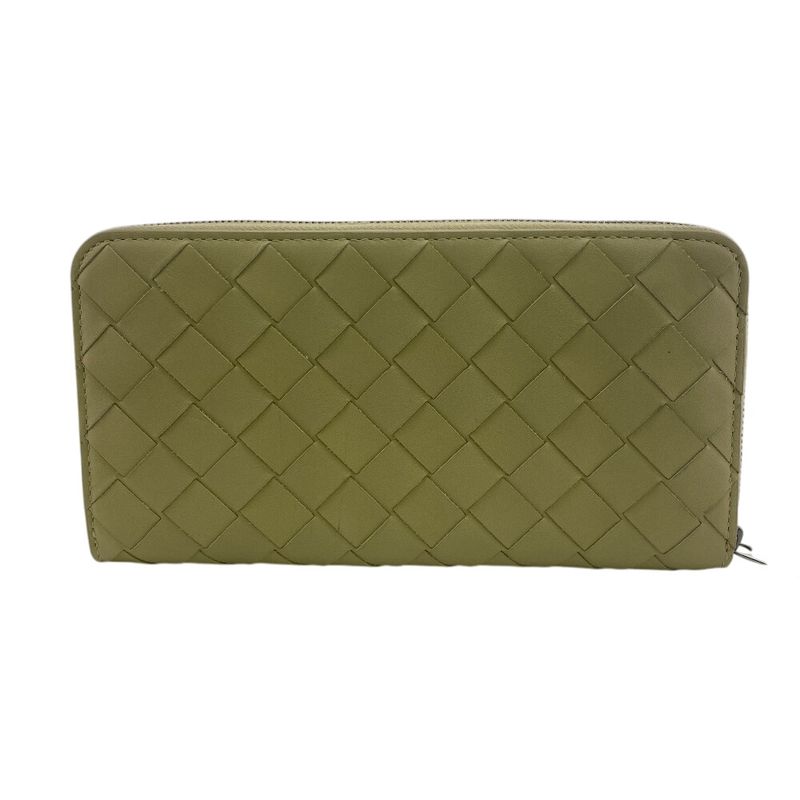 Bottega Veneta Bottega Veneta Round Zipper Maxi Intrecciato Long Wallet Branded