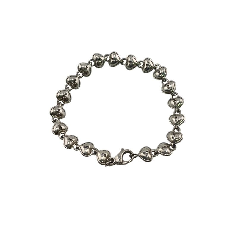 Tiffany & Cotiffany & Co Heart Lock Key Bracelet Branded Accessory Silver Ladies