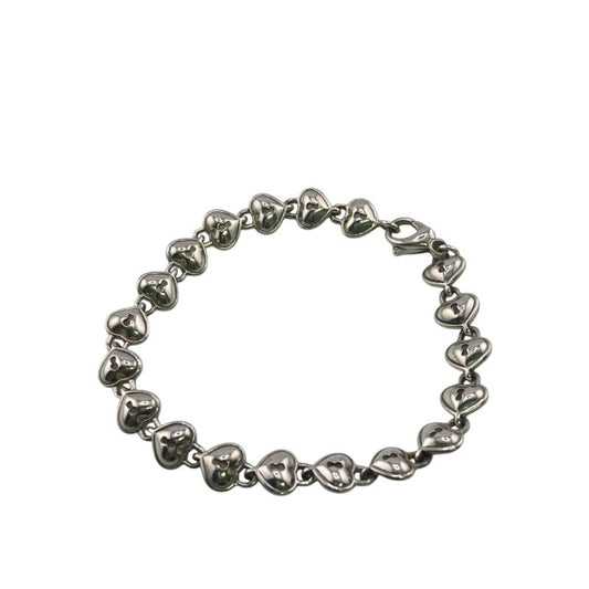 Tiffany & Cotiffany & Co Heart Lock Key Bracelet Branded Accessory Silver Ladies
