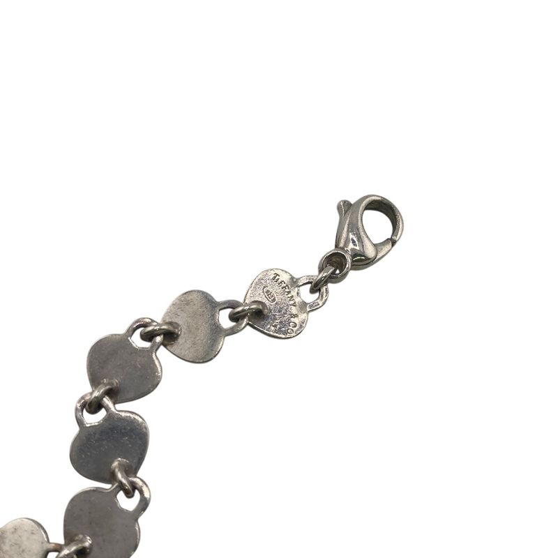 Tiffany & Cotiffany & Co Heart Lock Key Bracelet Branded Accessory Silver Ladies