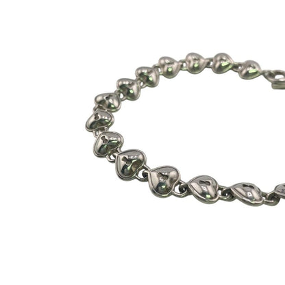 Tiffany & Cotiffany & Co Heart Lock Key Bracelet Branded Accessory Silver Ladies