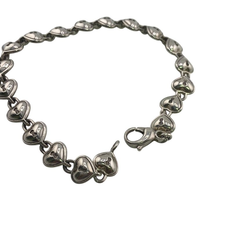 Tiffany & Cotiffany & Co Heart Lock Key Bracelet Branded Accessory Silver Ladies
