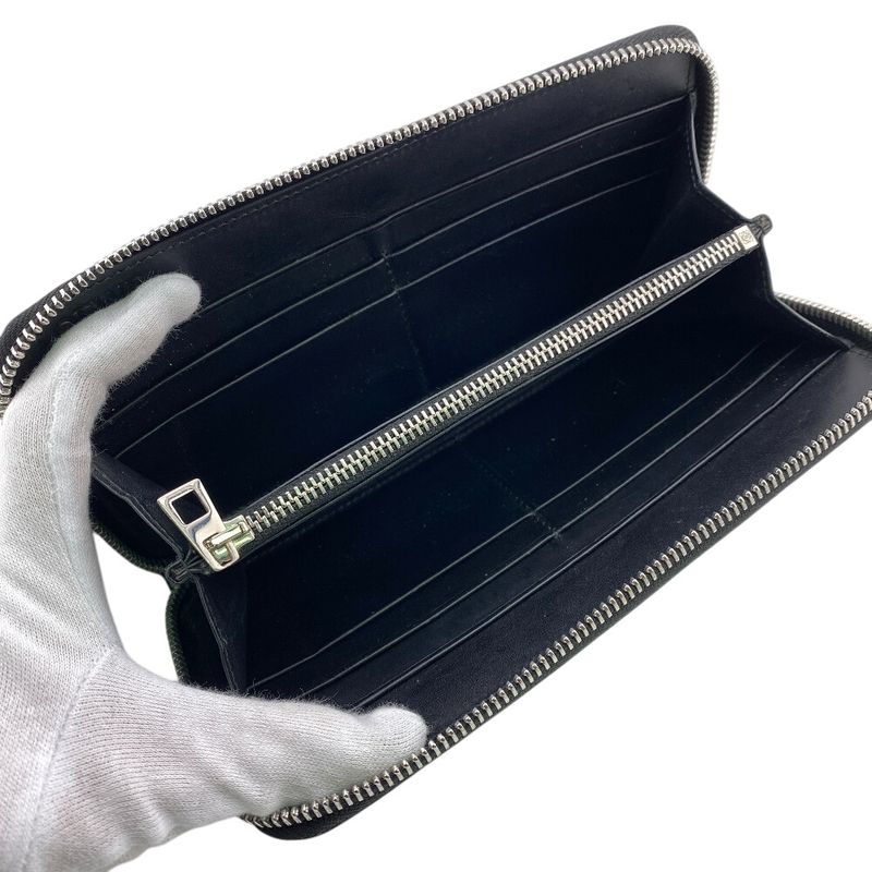 Loewe Long Wallet Silver Ladies