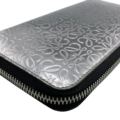 Loewe Long Wallet Silver Ladies