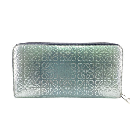 Loewe Long Wallet Silver Ladies