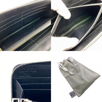 Loewe Long Wallet Silver Ladies