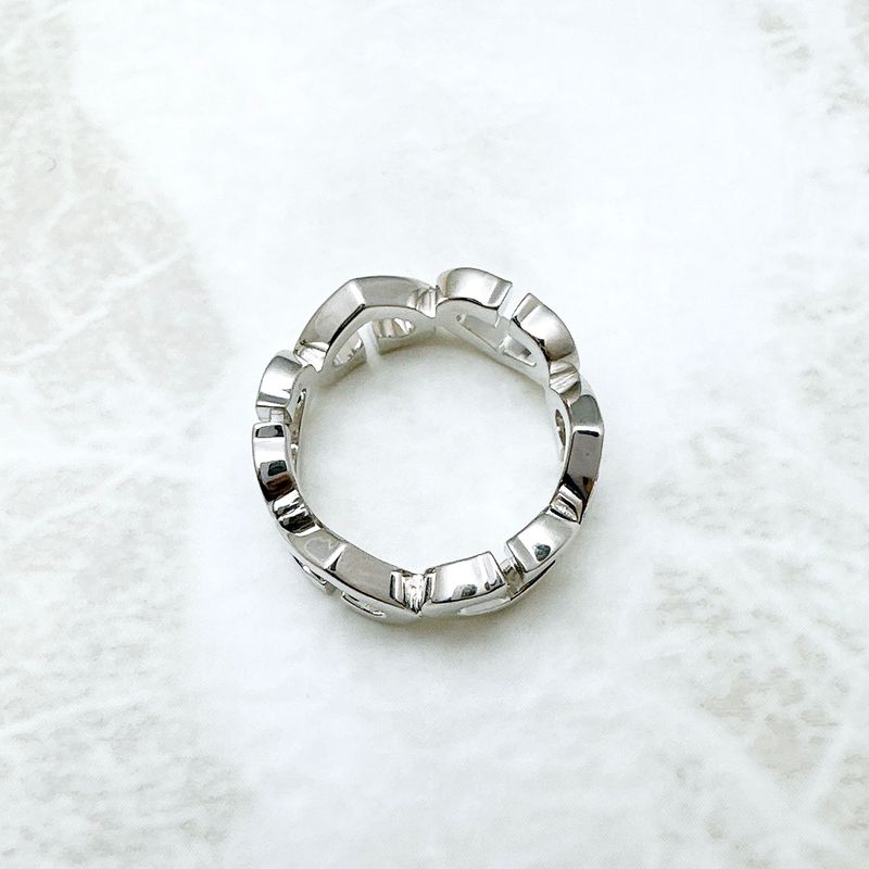 Cartier C Heart Diamond White Gold Ring 48 Approx