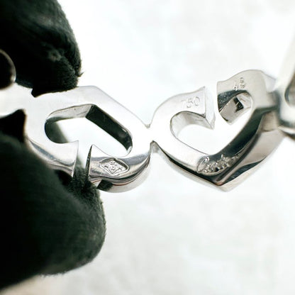 Cartier C Heart Diamond White Gold Ring 48 Approx